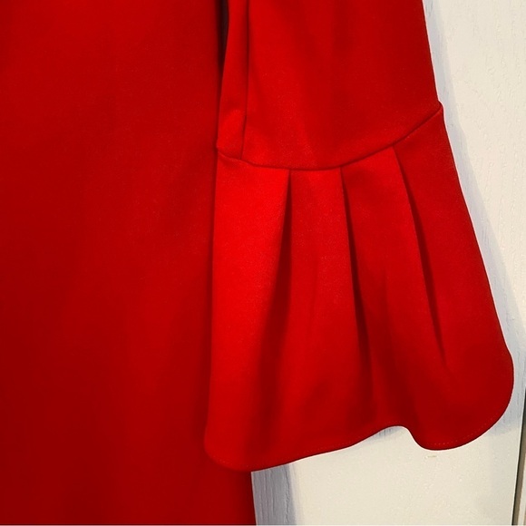 Vince Camuto Red Bell Sleeve Tunic Dress Size 14 - Picture 7 of 10